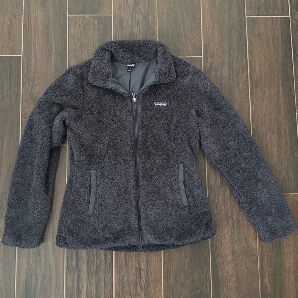 Patagonia Worn Wear Gray Fleece Zip-Up Jacket